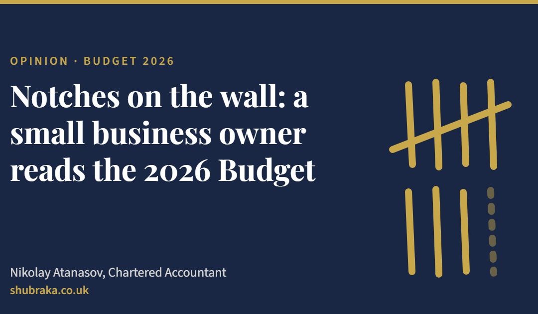 Notches on the wall: a small business owner reads the 2026 Budget